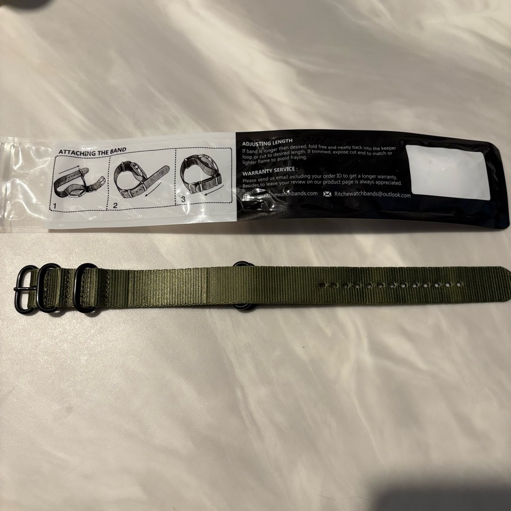 2 for $20🌟 Ritche Army Green Watch Strap